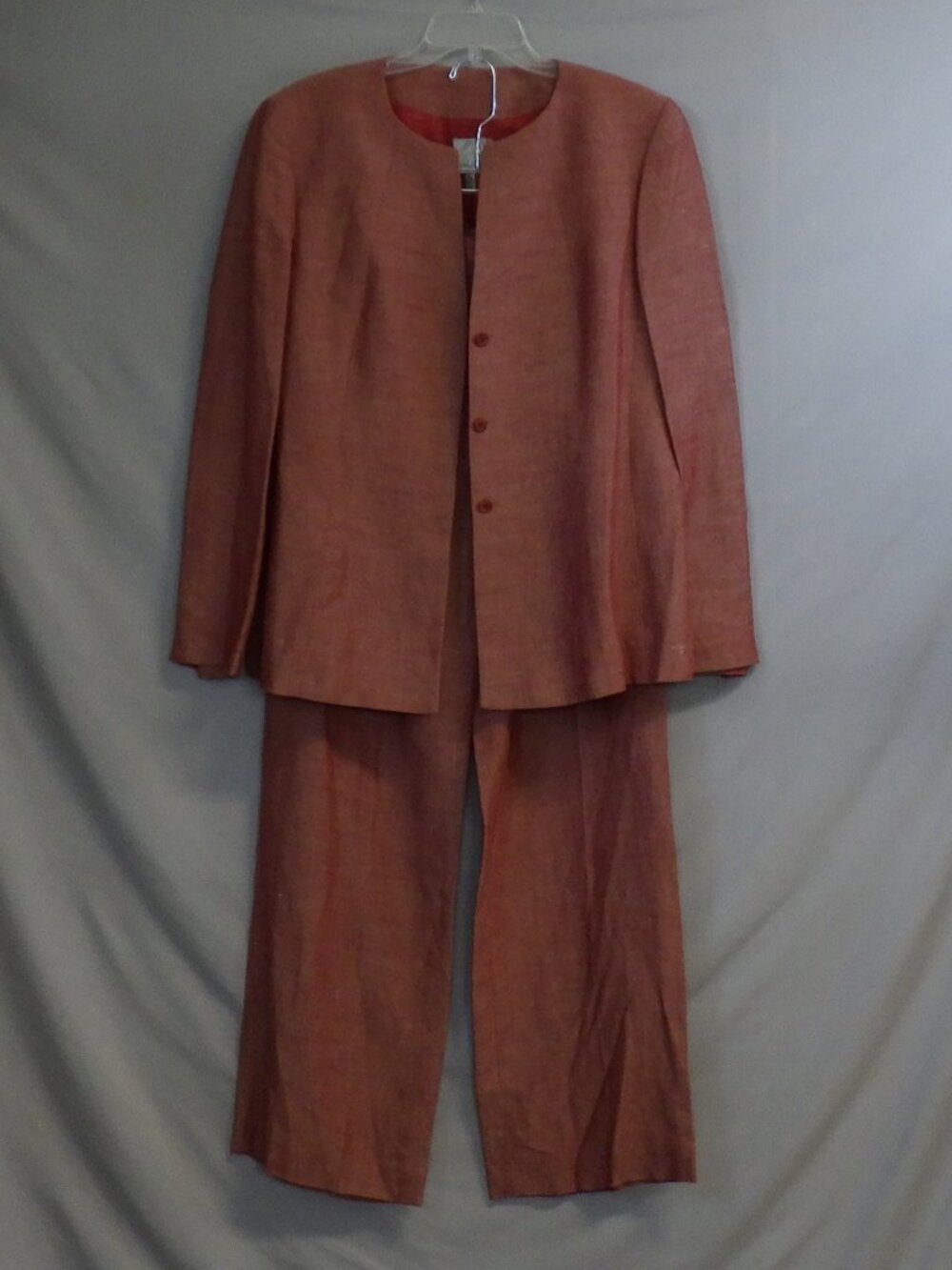 Anne Klein 2 Vintage Collarless Jacket & Trousers Set NWT A620